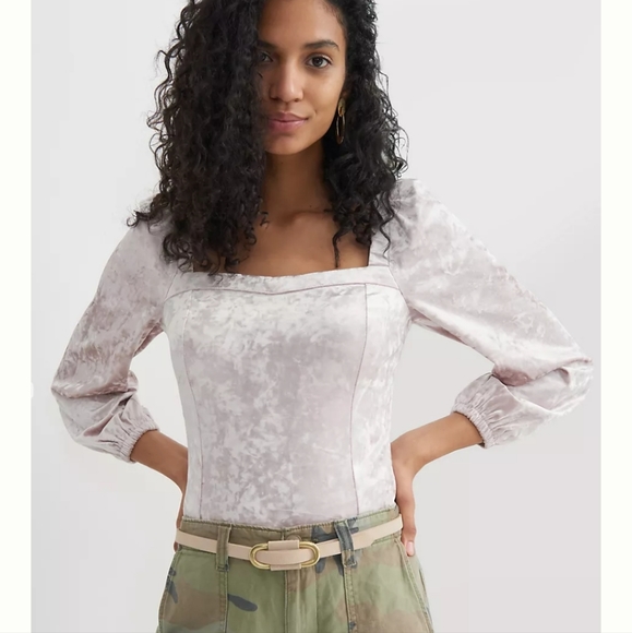 Anthropologie Tops - Anthropologie Jessima Velvet Blouse NWOT